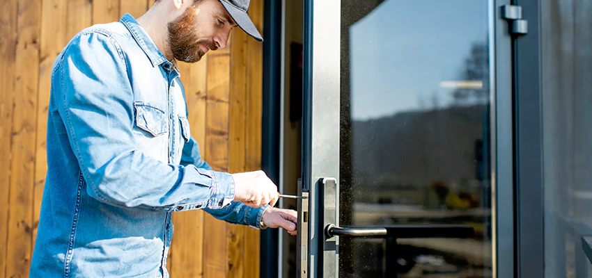 Frameless Glass Storefront Door Locks Replacement in Lehigh Acres, FL